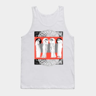 Greek women in mourning and suffering at the Parthenon Tank Top